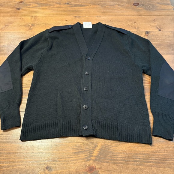 Mehlin Estey Wool Military Equipment Cardigan Sweater 42 R Great Britain - Picture 1 of 8